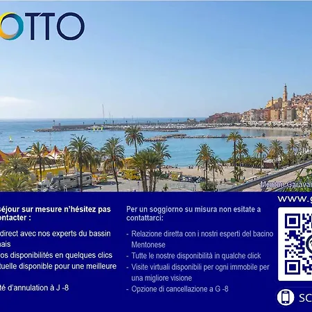 Avec Terrasse Sur Le Cap Martin, Proche Plages - Fr-1-196-337 *